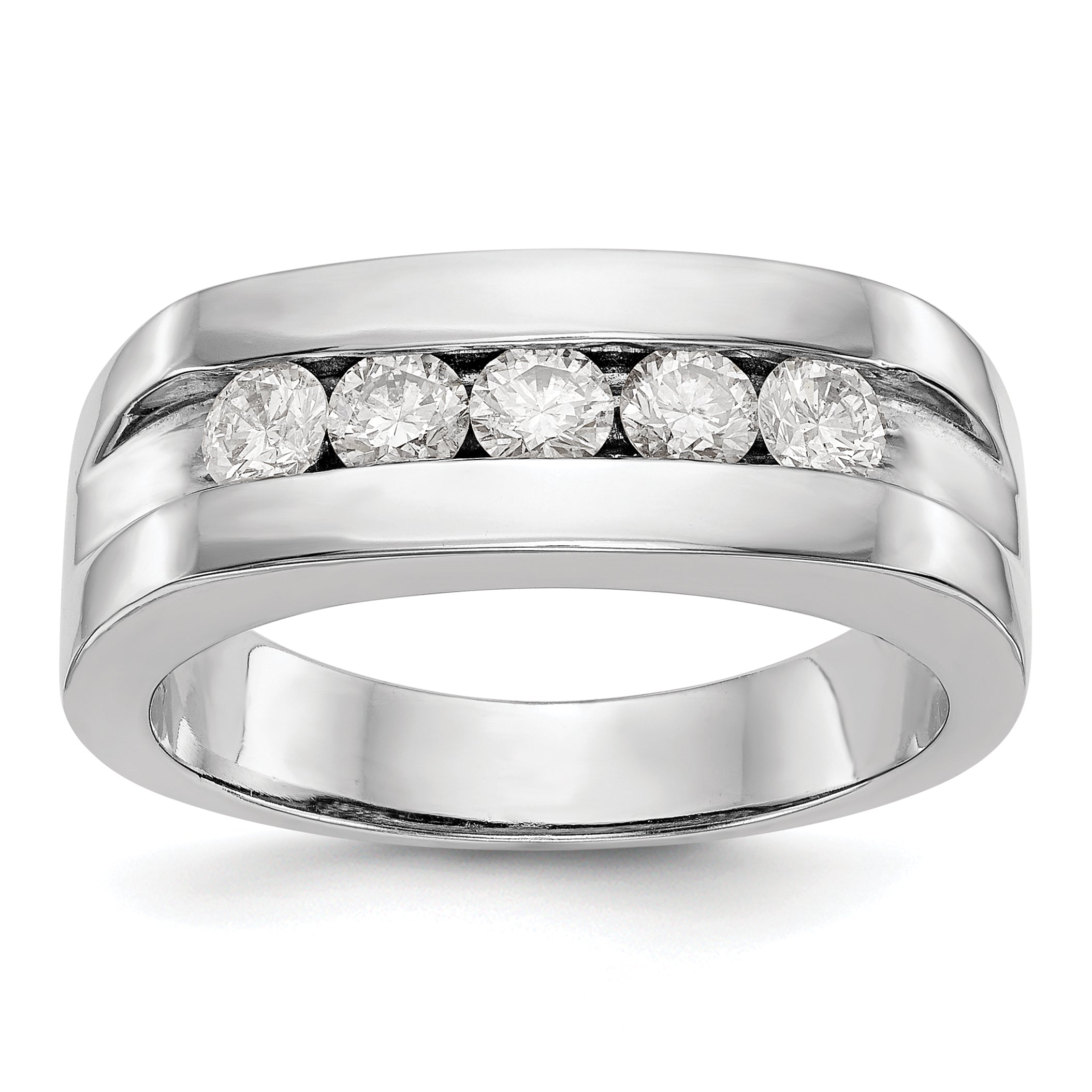 14k 3/4 carat Lab Grown Diamond VS/SI+ G+ Complete Men's Band Main image