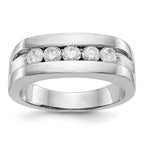 14k 3/4 carat Lab Grown Diamond VS/SI+ G+ Complete Men's Band
