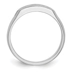 Men's Lab-Grown Diamond Channel Five-Stone Band in 14K White Gold, 3mm (1/3 ct. tw.), Size 10 - Sophia Jewelers