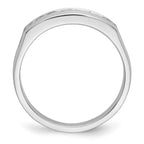 Men's Lab-Grown Diamond Channel Band in 14K White Gold, 3mm (1/2 ct. tw.), Size 10 - Sophia Jewelers