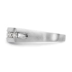 Men's Lab-Grown Diamond Channel Band in 14K White Gold, 3mm (1/2 ct. tw.), Size 10 - Sophia Jewelers