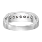 Men's Lab-Grown Diamond Channel Band in 14K White Gold, 3mm (1/2 ct. tw.), Size 10 - Sophia Jewelers
