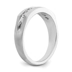 Men's Lab-Grown Diamond Channel Band in 14K White Gold, 3mm (1/2 ct. tw.), Size 10 - Sophia Jewelers