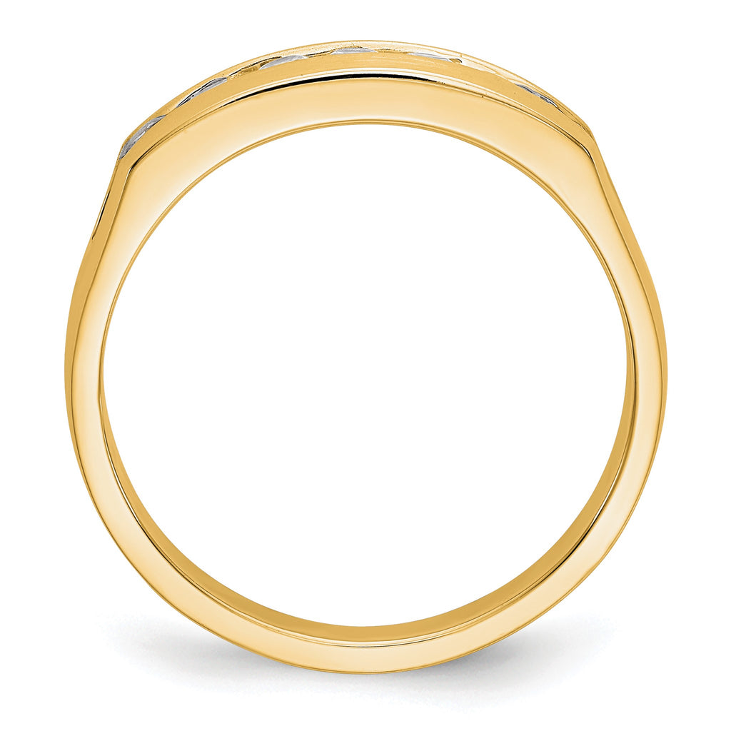 Men's Lab-Grown Diamond Channel Band in 14K Yellow Gold, 3mm (1/2 ct. tw.), Size 10 - Sophia Jewelers