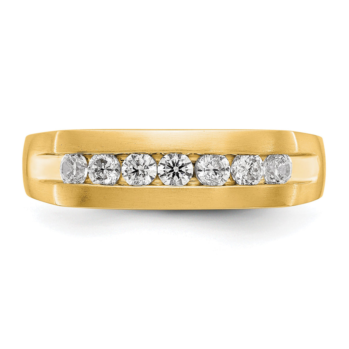 Men's Lab-Grown Diamond Channel Band in 14K Yellow Gold, 3mm (1/2 ct. tw.), Size 10 - Sophia Jewelers