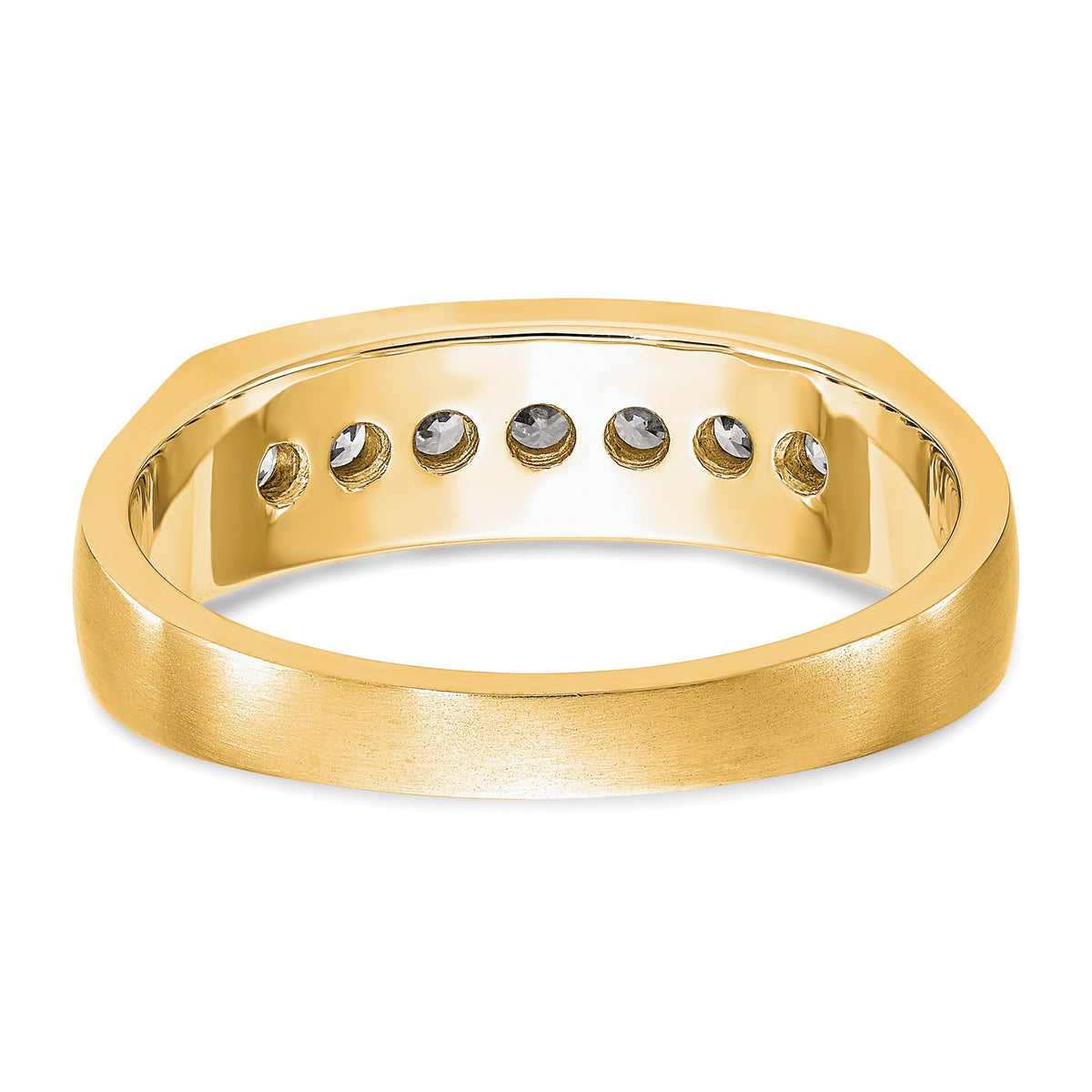 Men's Lab-Grown Diamond Channel Band in 14K Yellow Gold, 3mm (1/2 ct. tw.), Size 10 - Sophia Jewelers