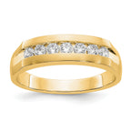 Men's Lab-Grown Diamond Channel Band in 14K Yellow Gold, 3mm (1/2 ct. tw.), Size 10 - Sophia Jewelers