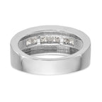 14k White Gold 1/3 carat Lab Grown Diamond VS/SI+ G+ Complete Men's Band