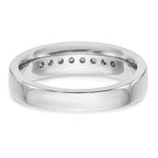 Men's Lab-Grown Diamond Channel Band in 14K White Gold, 3mm (1/3 ct. tw.), Size 10 - Sophia Jewelers