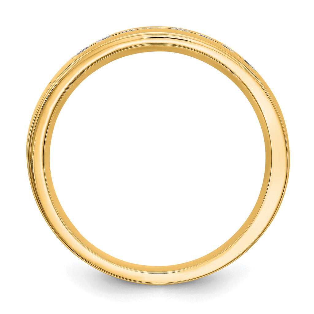 Men's Lab-Grown Diamond Channel Band in 14K Yellow Gold, 3mm (1/3 ct. tw.), Size 10 - Sophia Jewelers