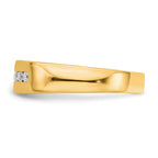 Men's Lab-Grown Diamond Channel Band in 14K Yellow Gold, 3mm (1/3 ct. tw.), Size 10 - Sophia Jewelers