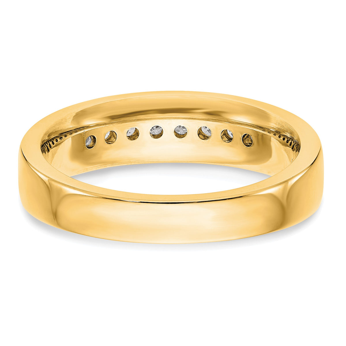 Men's Lab-Grown Diamond Channel Band in 14K Yellow Gold, 3mm (1/3 ct. tw.), Size 10 - Sophia Jewelers