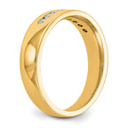 Men's Lab-Grown Diamond Channel Band in 14K Yellow Gold, 3mm (1/3 ct. tw.), Size 10 - Sophia Jewelers