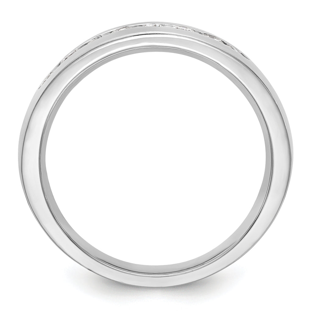 14k White Gold 1/2 carat Lab Grown Diamond VS/SI+ G+ Complete Men's Band