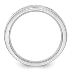 14k White Gold 1/2 carat Lab Grown Diamond VS/SI+ G+ Complete Men's Band