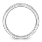 Men's Lab-Grown Diamond Channel Band in 14K White Gold, 4mm (1/2 ct. tw.), Size 10 - Sophia Jewelers