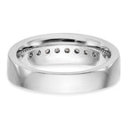 14k White Gold 1/2 carat Lab Grown Diamond VS/SI+ G+ Complete Men's Band