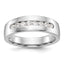 14k White Gold 1/2 carat Lab Grown Diamond VS/SI+ G+ Complete Men's Band