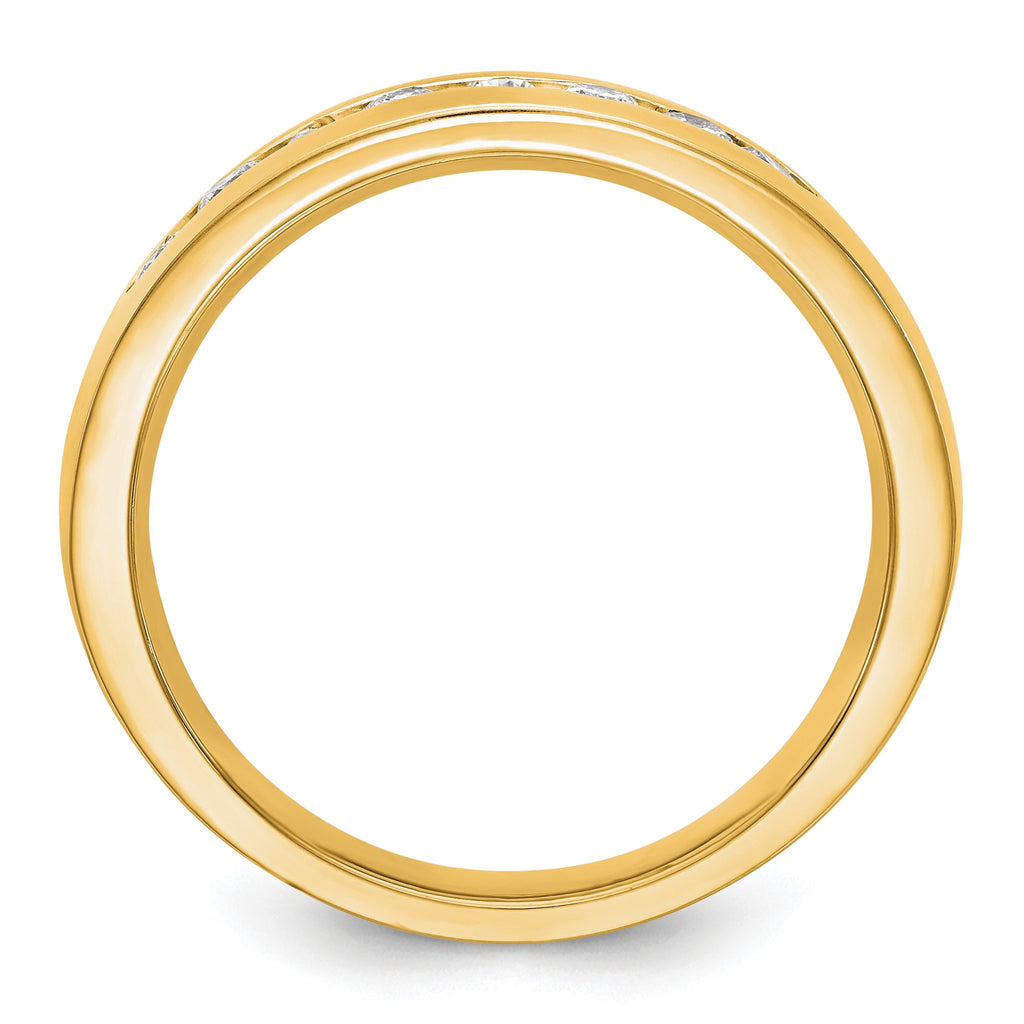 Men's Lab-Grown Diamond Channel Band in 14K Yellow Gold, 4mm (1/2 ct. tw.), Size 10 - Sophia Jewelers