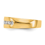 Men's Lab-Grown Diamond Channel Band in 14K Yellow Gold, 4mm (1/2 ct. tw.), Size 10 - Sophia Jewelers