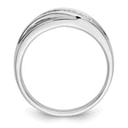 14k White Gold 1/4 carat Lab Grown Diamond VS/SI+ G+ Complete Men's Ring
