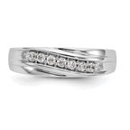 14k White Gold 1/4 carat Lab Grown Diamond VS/SI+ G+ Complete Men's Ring