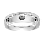 14k White Gold 1/4 carat Lab Grown Diamond VS/SI+ G+ Complete Men's Ring