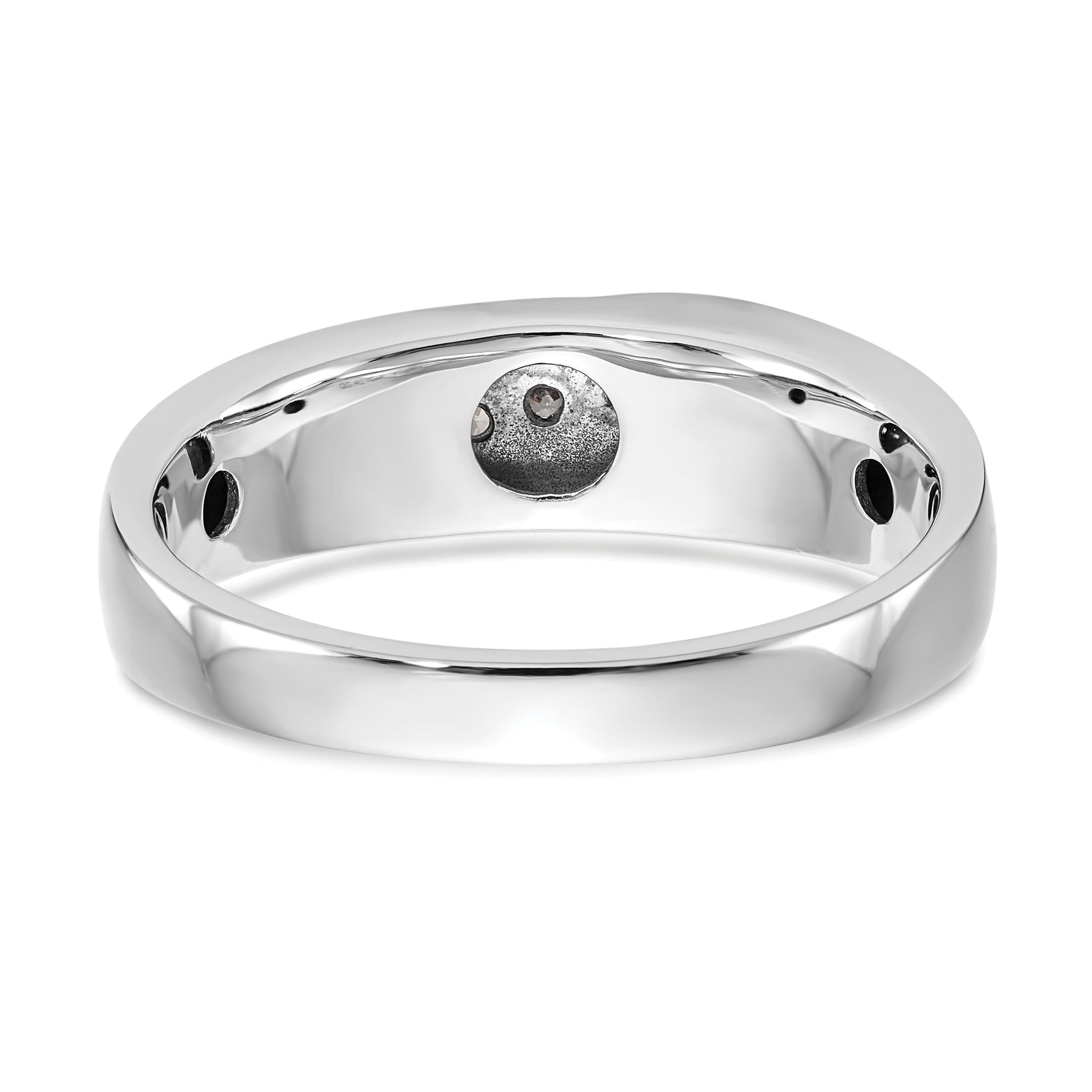 14k White Gold 1/4 carat Lab Grown Diamond VS/SI+ G+ Complete Men's Ring