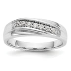 14k White Gold 1/4 carat Lab Grown Diamond VS/SI+ G+ Complete Men's Ring