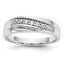 14k White Gold 1/4 carat Lab Grown Diamond VS/SI+ G+ Complete Men's Ring