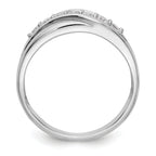 14k White Gold 1/2 carat Lab Grown Diamond VS/SI+ G+ Seven Stone Complete Men's Ring