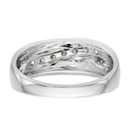 14k White Gold 1/2 carat Lab Grown Diamond VS/SI+ G+ Seven Stone Complete Men's Ring