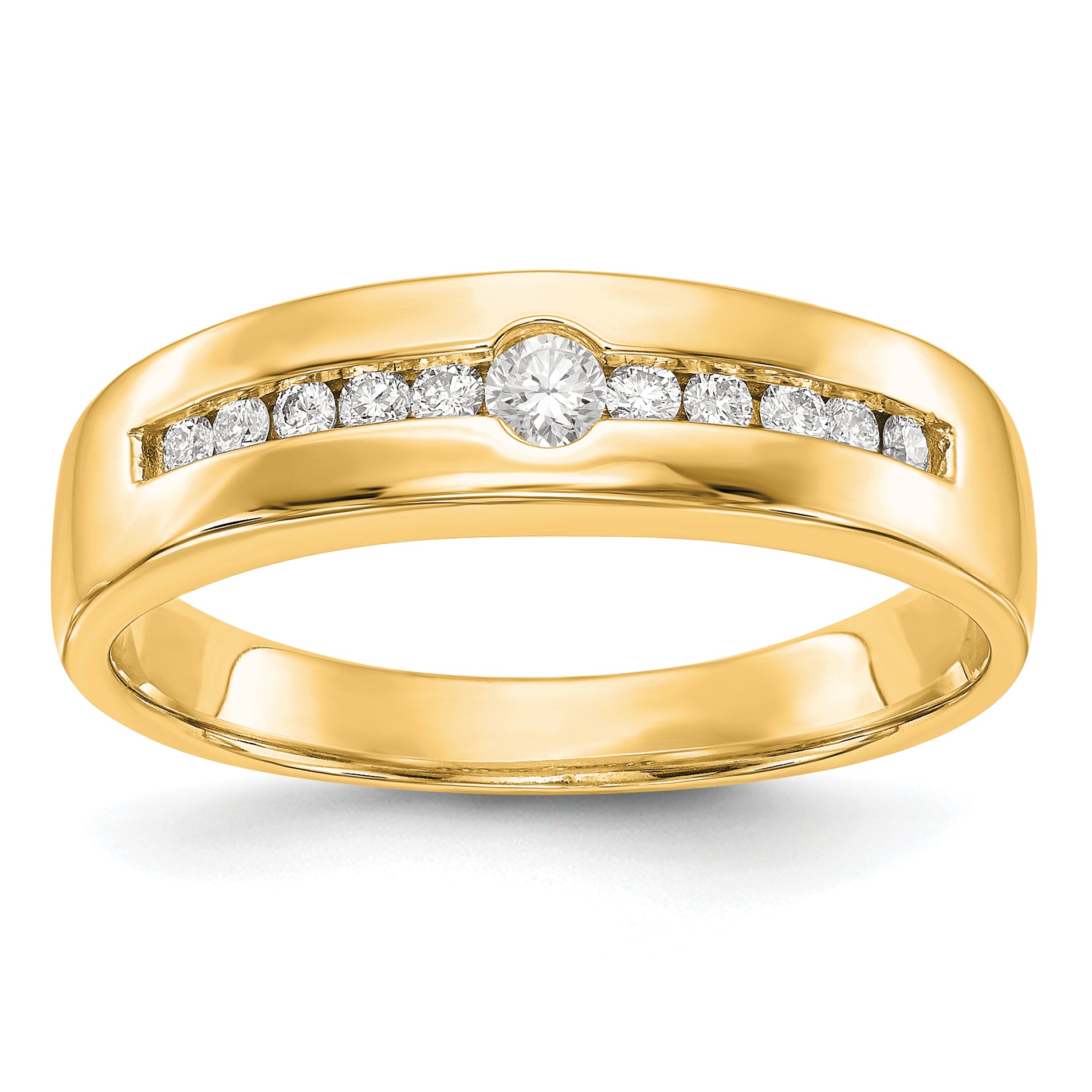 14K Lab Grown Diamond VS/SI+ G+ Men's Band