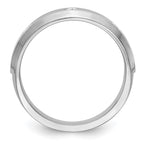Men's Lab-Grown Diamond Band in 14K White Gold, 4mm (1/6 ct. tw.), Size 10 - Sophia Jewelers