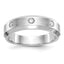 Men's Lab-Grown Diamond Band in 14K White Gold, 4mm (1/6 ct. tw.), Size 10 - Sophia Jewelers