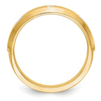 Men's Lab-Grown Diamond Band in 14K Yellow Gold, 4mm (1/6 ct. tw.), Size 10 - Sophia Jewelers