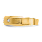 Men's Lab-Grown Diamond Band in 14K Yellow Gold, 4mm (1/6 ct. tw.), Size 10 - Sophia Jewelers