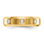 Men's Lab-Grown Diamond Band in 14K Yellow Gold, 4mm (1/6 ct. tw.), Size 10 - Sophia Jewelers