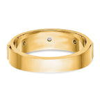 Men's Lab-Grown Diamond Band in 14K Yellow Gold, 4mm (1/6 ct. tw.), Size 10 - Sophia Jewelers