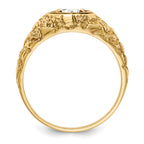 14k 7/8 carat Lab Grown Diamond VS/SI+ G+ Complete Men's Ring