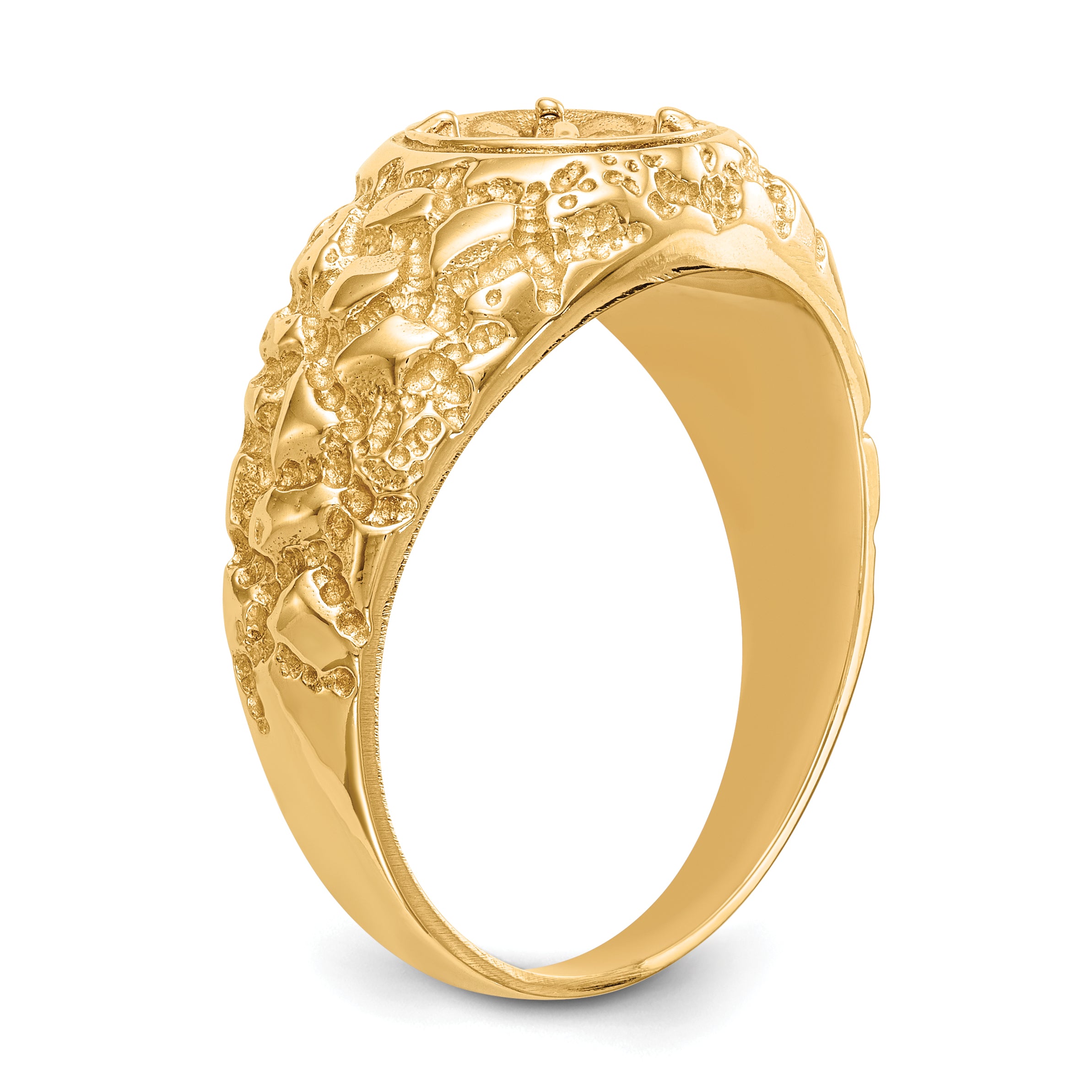 14k 7/8 carat Lab Grown Diamond VS/SI+ G+ Complete Men's Ring