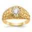 14k 7/8 carat Lab Grown Diamond VS/SI+ G+ Complete Men's Ring