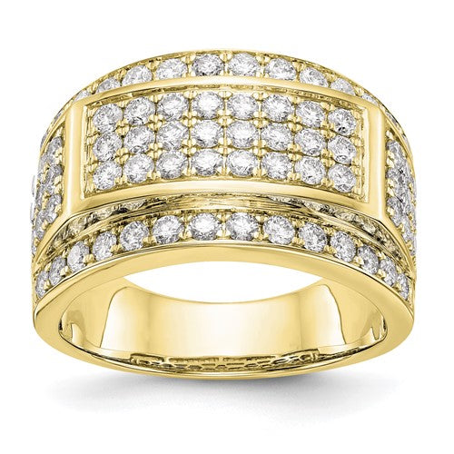 Men's Lab-Grown Diamond Ring in 10K Yellow Gold (2 ct. tw.), Size 10 - Sophia Jewelers Main image