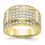 Men's Lab-Grown Diamond Ring in 14K Yellow Gold, 1.9mm (2 ct. tw.), Size 10 - Sophia Jewelers