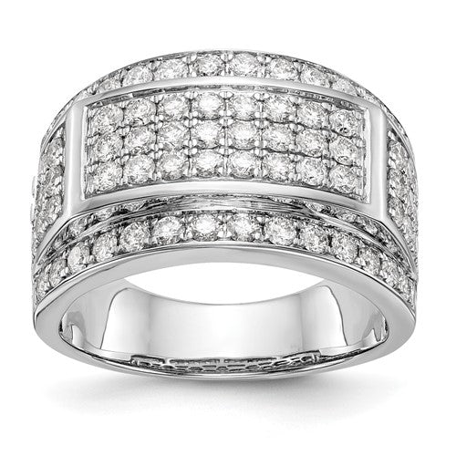Men's Lab-Grown Diamond Wedding Band in 10K White Gold (2 ct. tw.), Size 10 - Sophia Jewelers Main image