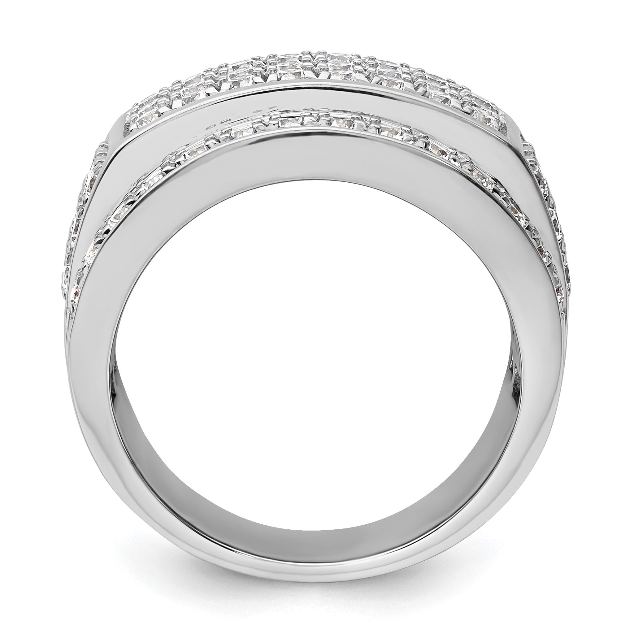 Men's Lab-Grown Diamond Heirloom Ring in 14K White Gold (3 ct. tw.), Size 10 Secondary image