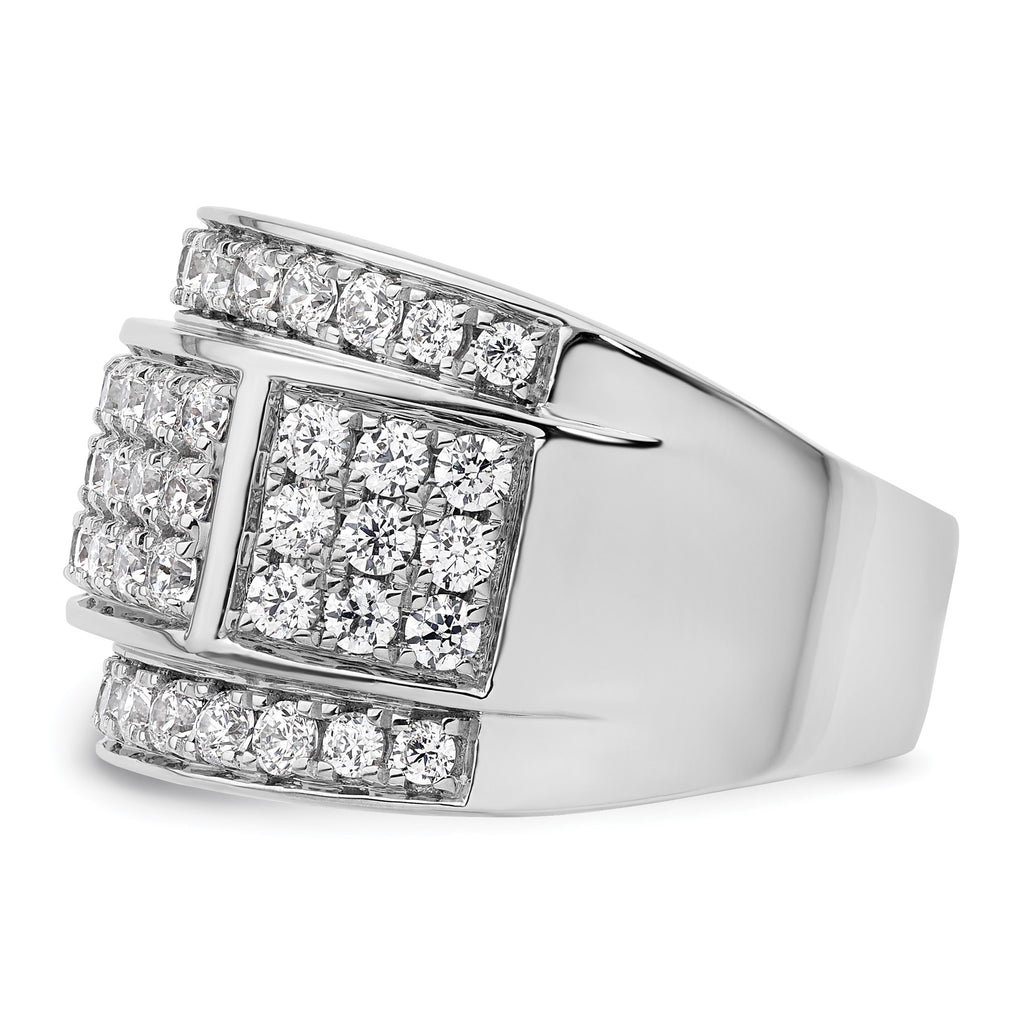 Men's Lab-Grown Diamond Heirloom Ring in 14K White Gold (3 ct. tw.), Size 10 - Sophia Jewelers