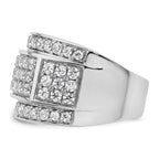 Men's Lab-Grown Diamond Heirloom Ring in 14K White Gold (3 ct. tw.), Size 10 - Sophia Jewelers