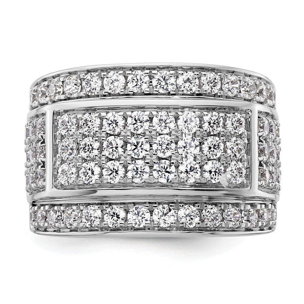 Men's Lab-Grown Diamond Heirloom Ring in 14K White Gold (3 ct. tw.), Size 10 - Sophia Jewelers