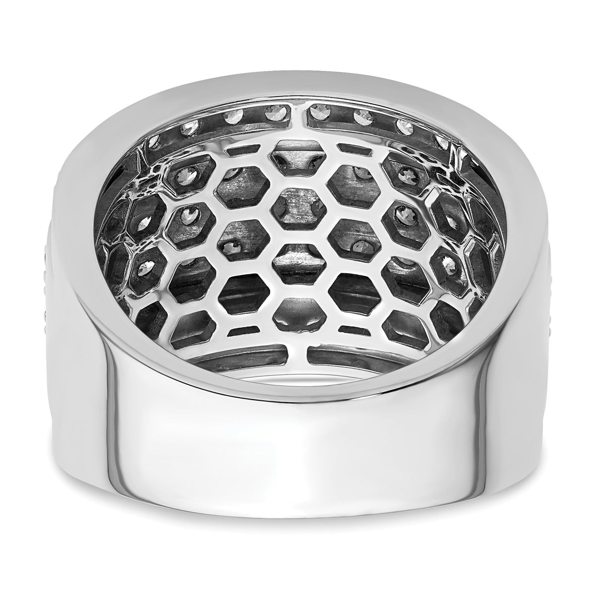 Men's Lab-Grown Diamond Heirloom Ring in 14K White Gold (3 ct. tw.), Size 10 - Sophia Jewelers